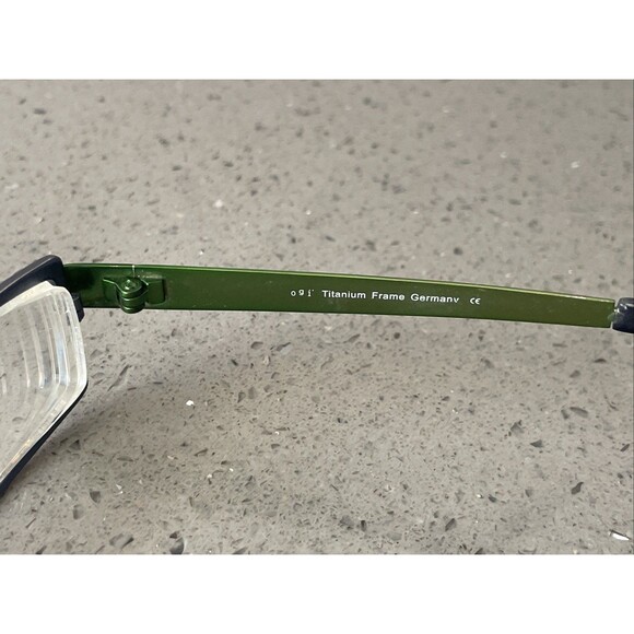 OGI MOD. 5022 Blue Green EYEGLASSES GLASSES METAL FRAMES ONLY 48-20-135 Germany - Picture 7 of 15